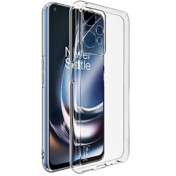 Clear shockproof TPU phone case with camera cutout and protective rim