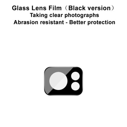 Black rear camera lens glass film, single-piece cutout for camera protection