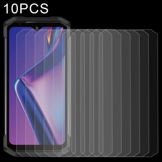 Pack of 10 2.5D tempered glass screen protectors for a smartphone display