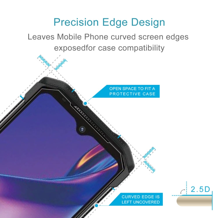 2.5D curved edge tempered glass screen protector for smartphone case compatibility