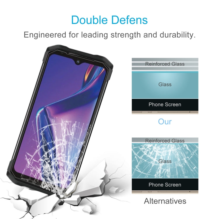 Reinforced tempered glass screen protector shown with impact-resistant coverage