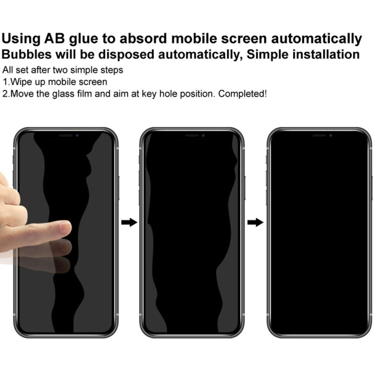 Tempered glass screen protector installation steps, screen alignment and bubble removal