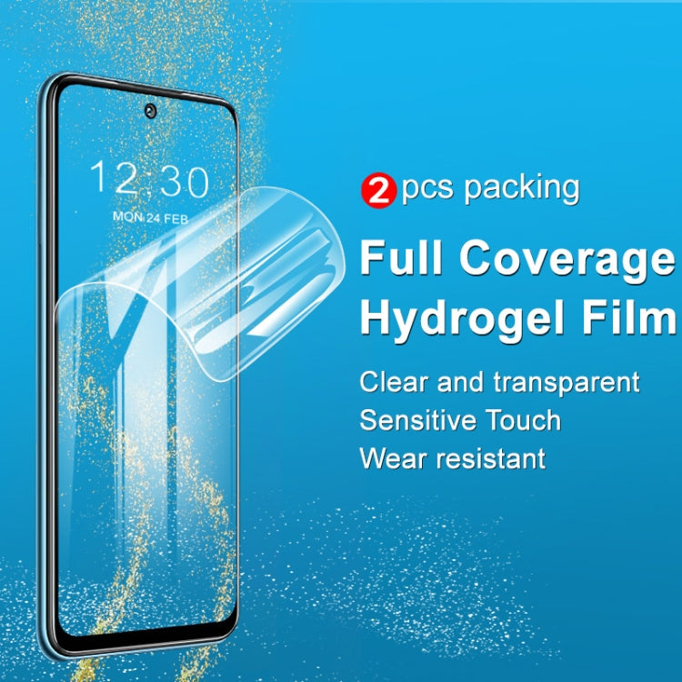 2-pack full coverage hydrogel film screen protector, clear and responsive for phone