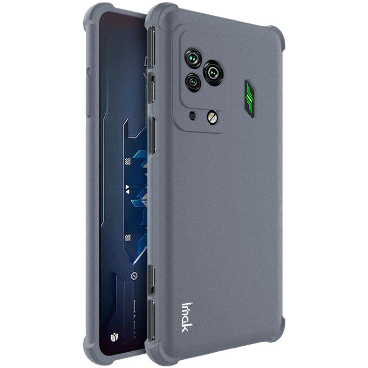 Matte grey shockproof TPU phone case with camera cutouts and port openings
