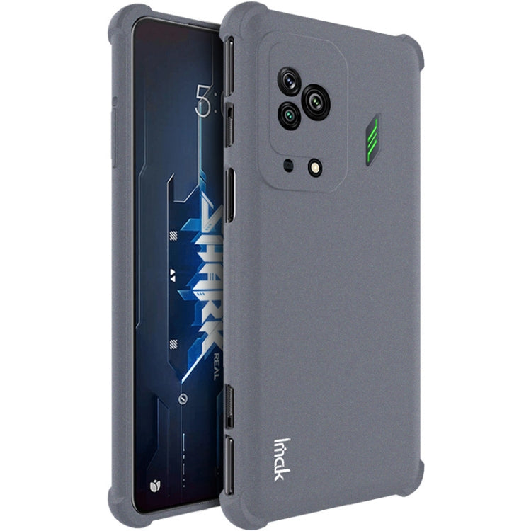 Matte grey shockproof TPU phone case with camera cutouts and side port openings