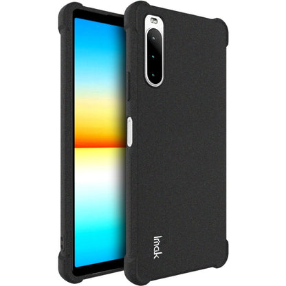 Matte black shockproof TPU phone case with screen protector, single camera cutout