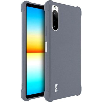 Matte grey shockproof TPU phone case with screen protector, single camera cutout