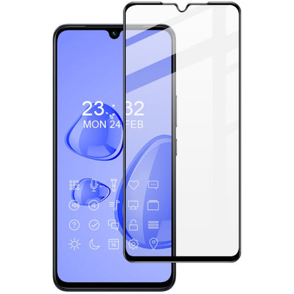Tempered glass screen protector film with full-screen coverage for smartphone display