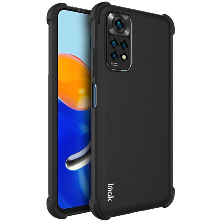 Matte black shockproof TPU phone case with raised camera and side button cutouts