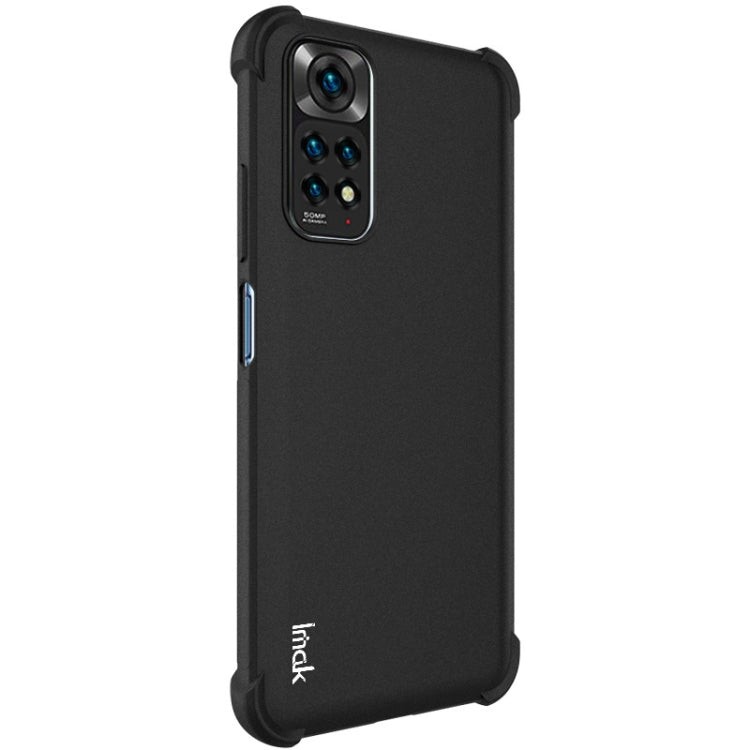 Matte black shockproof TPU phone case, back view with camera cutout