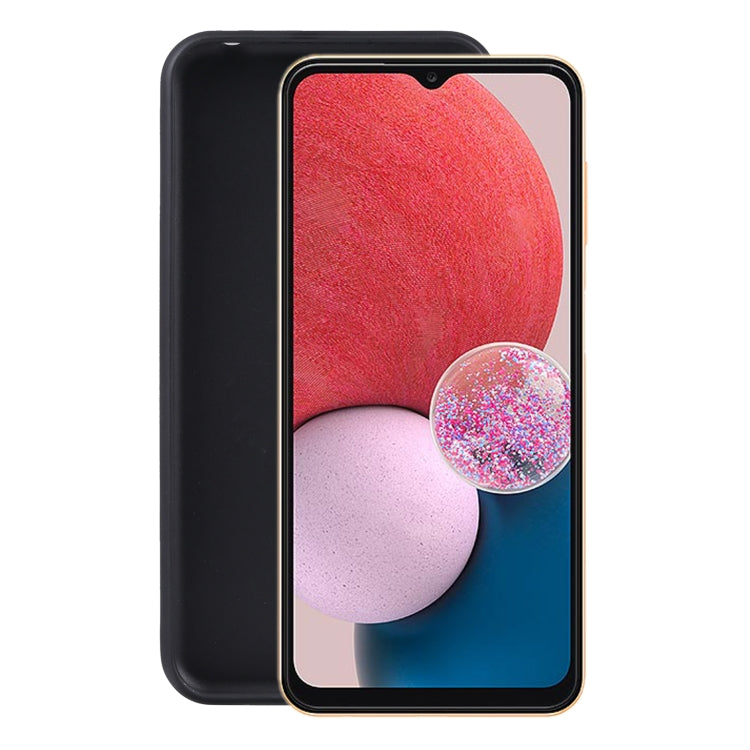 TPU phone case for Samsung Galaxy A13 4G, matte black with precise camera cutout