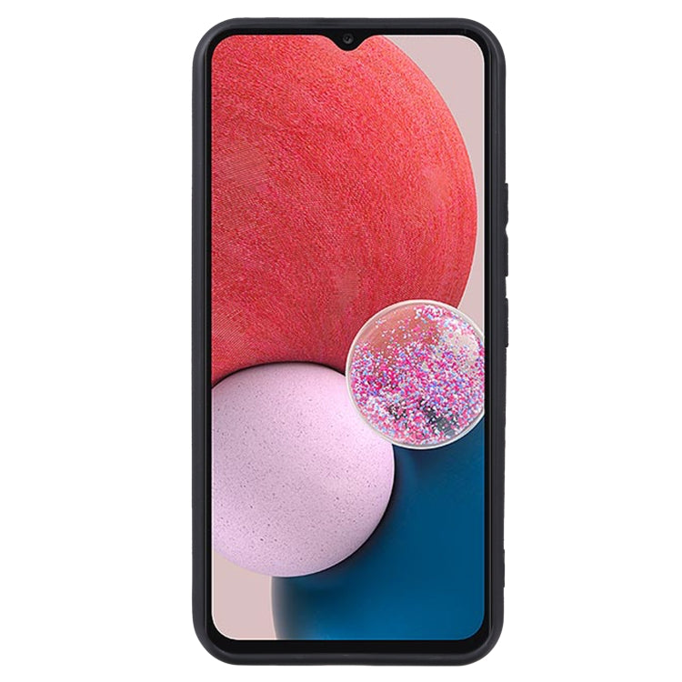 TPU phone case for Samsung Galaxy A13 4G, matte black frame with front opening