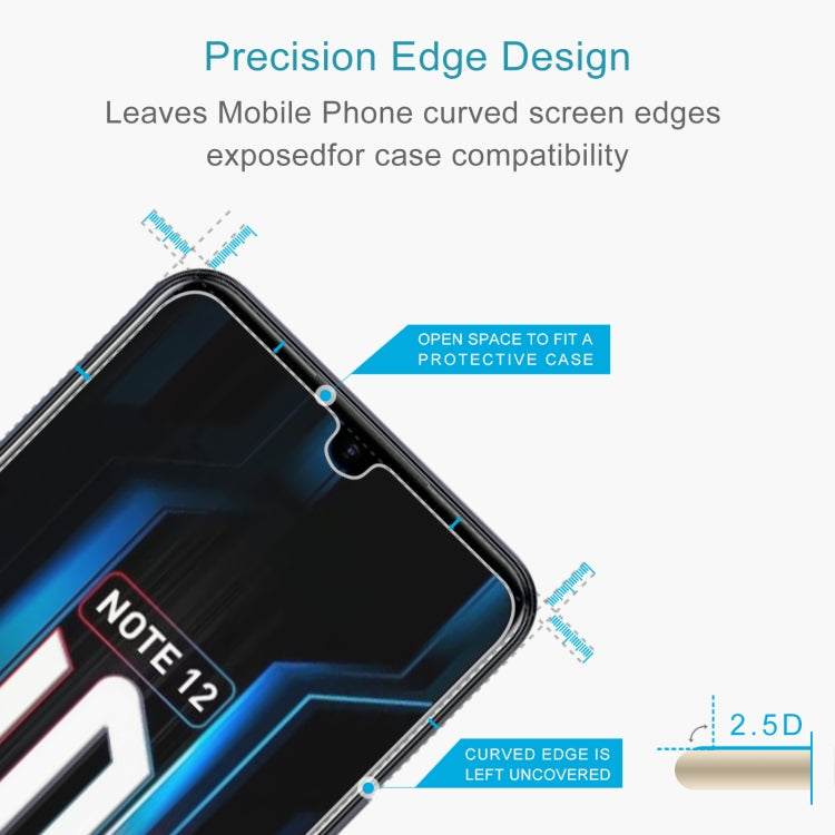 2.5D tempered glass screen protector with curved-edge coverage for phone