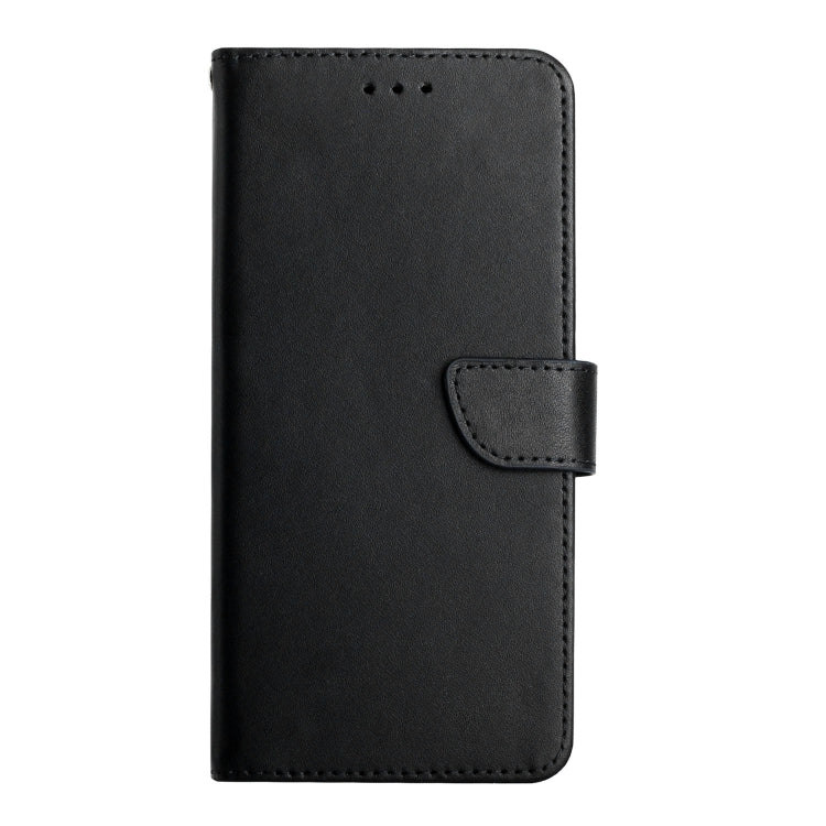 Black flip phone case with fold-over cover and side strap