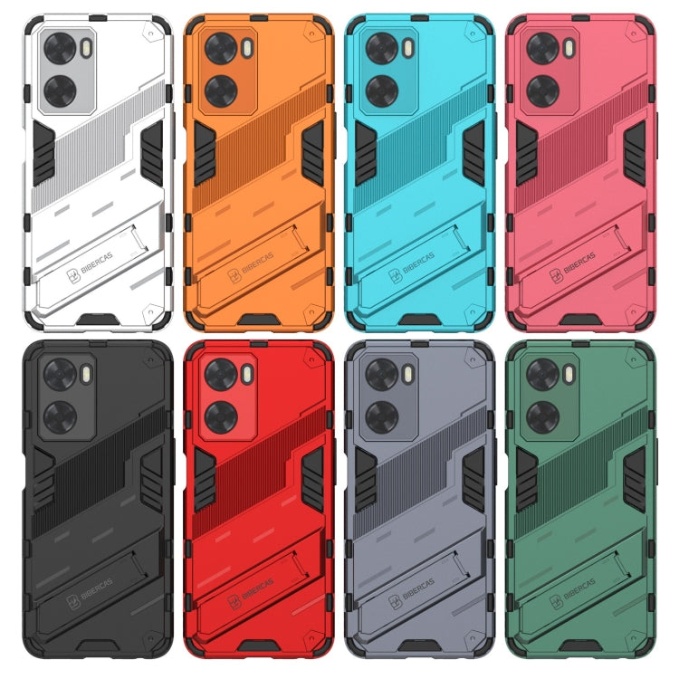 Rugged phone case in multiple colors: white, orange, blue, pink, black, red, gray, green