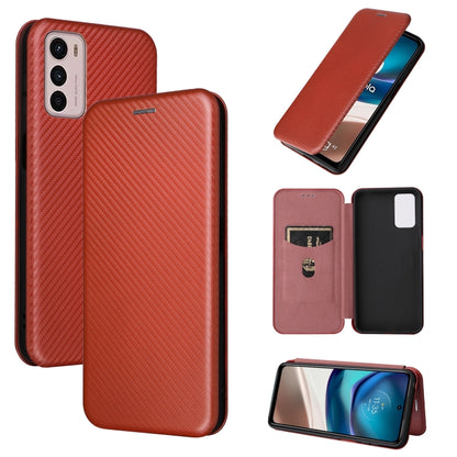 Red carbon-fiber textured magnetic leather phone case with flip wallet cover