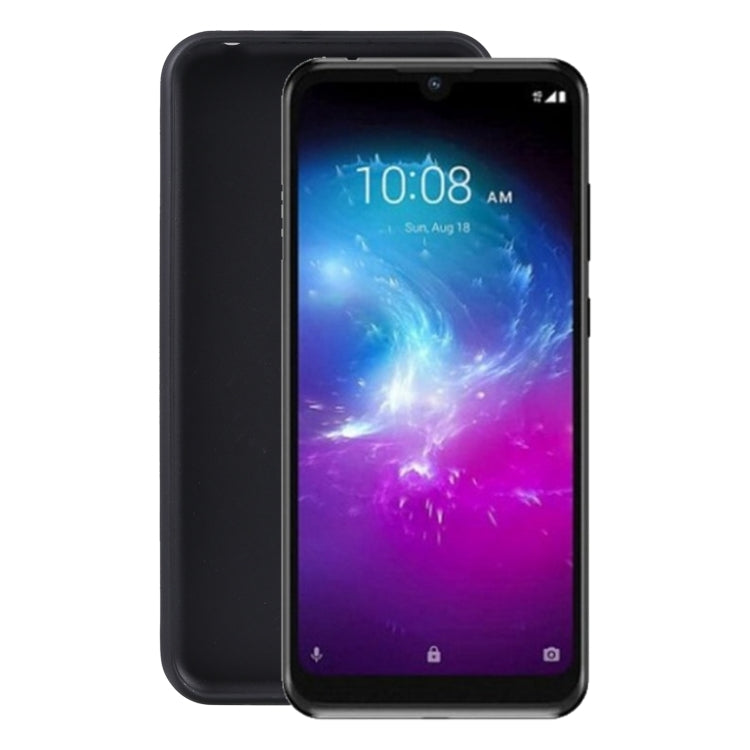 Black TPU phone case with cutouts for screen, camera, and buttons