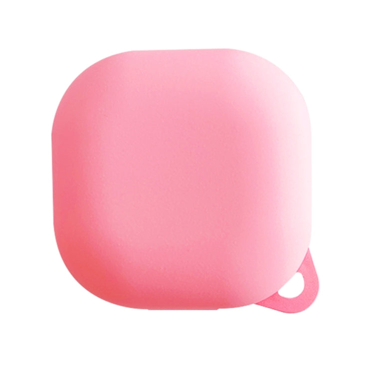 Frosted earphone protective case, pink with small wrist loop