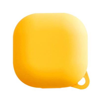 Frosted earphone protective case, yellow with small wrist loop