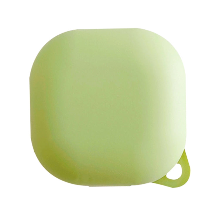 Frosted earphone protective case, pale green with small wrist loop