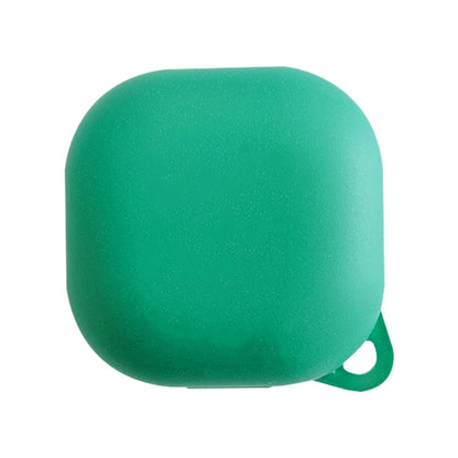 Frosted earphone protective case, dark green with small wrist loop