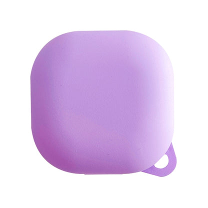 Purple frosted protective earphone case with small carrying loop