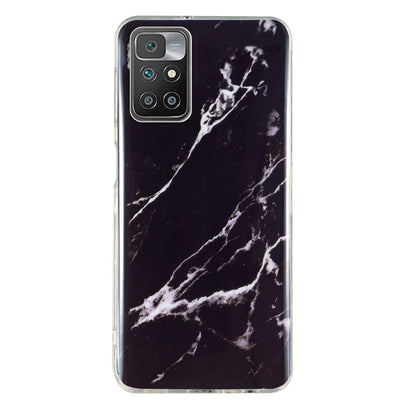 Marble pattern TPU phone case in dark with white veining and camera cutouts