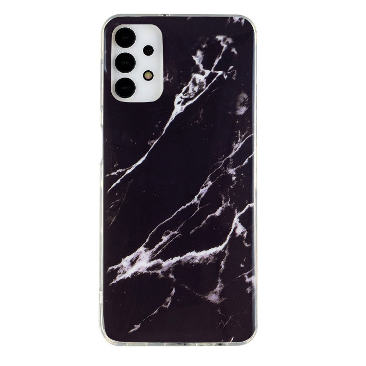 Dark marble-pattern TPU phone case with white veins, clear border, camera cutouts