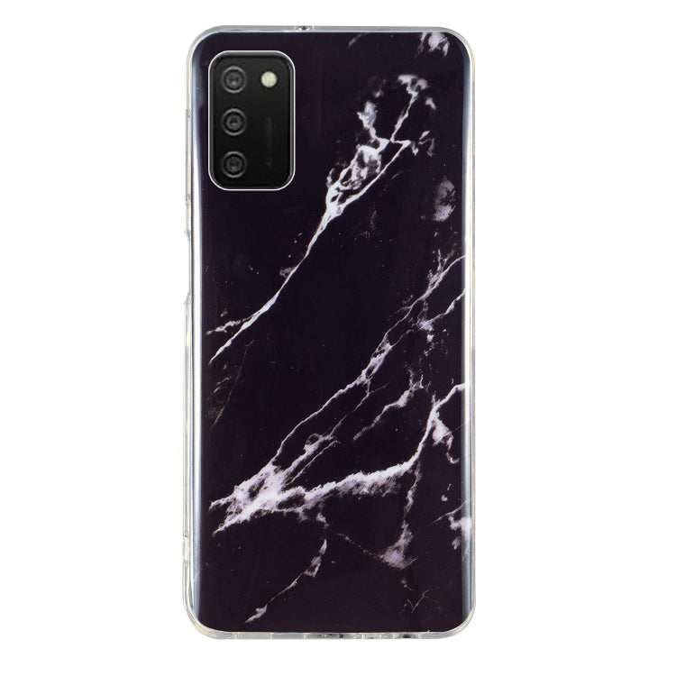 Marble pattern TPU phone case in dark with white vein marble design