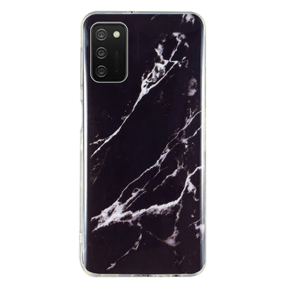 Marble pattern TPU phone case in dark with white vein marble design