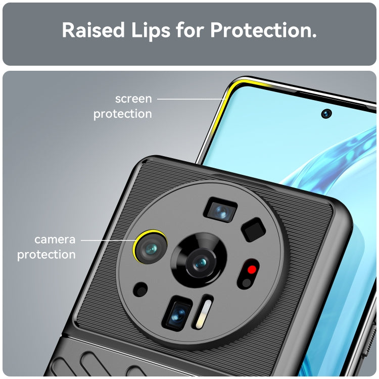Black TPU phone case showing raised screen and camera protection