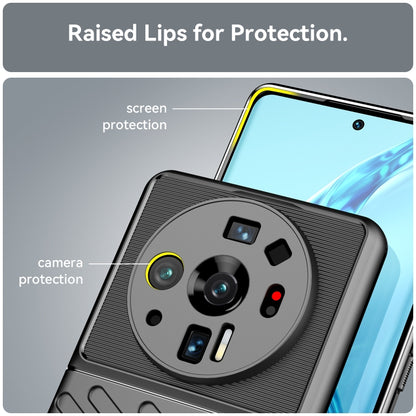 Black TPU phone case showing raised screen and camera protection
