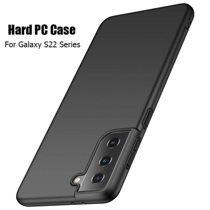 Matte black TPU phone case with triple camera openings and side button cutouts