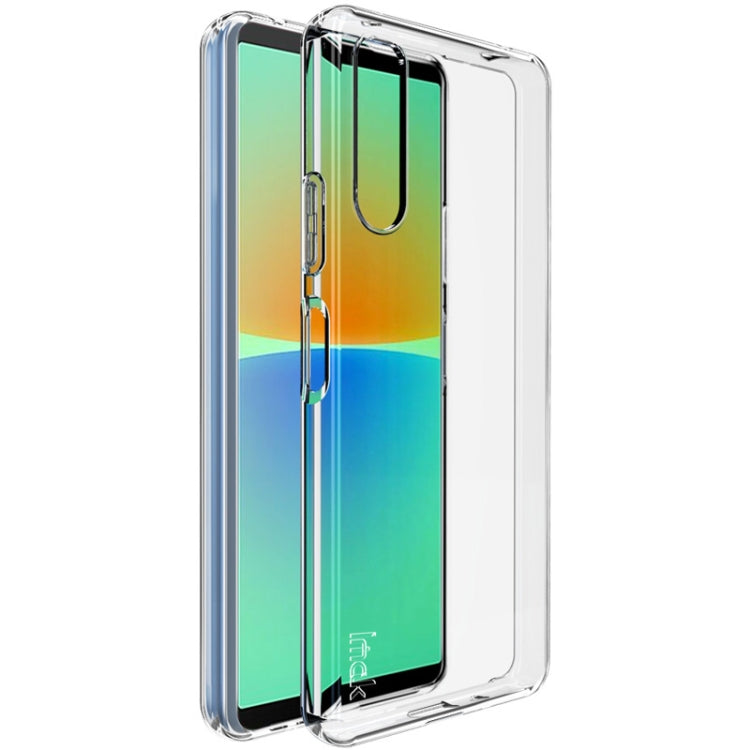 Clear TPU protective phone case shown on a phone with camera opening and button cutouts