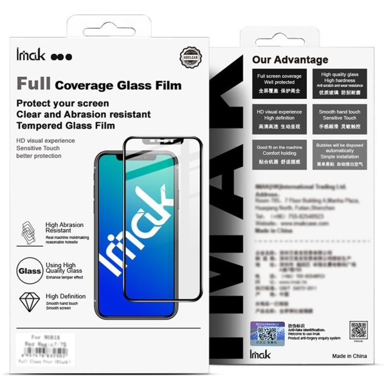 imak full coverage glass film screen protector box and package, clear tempered glass