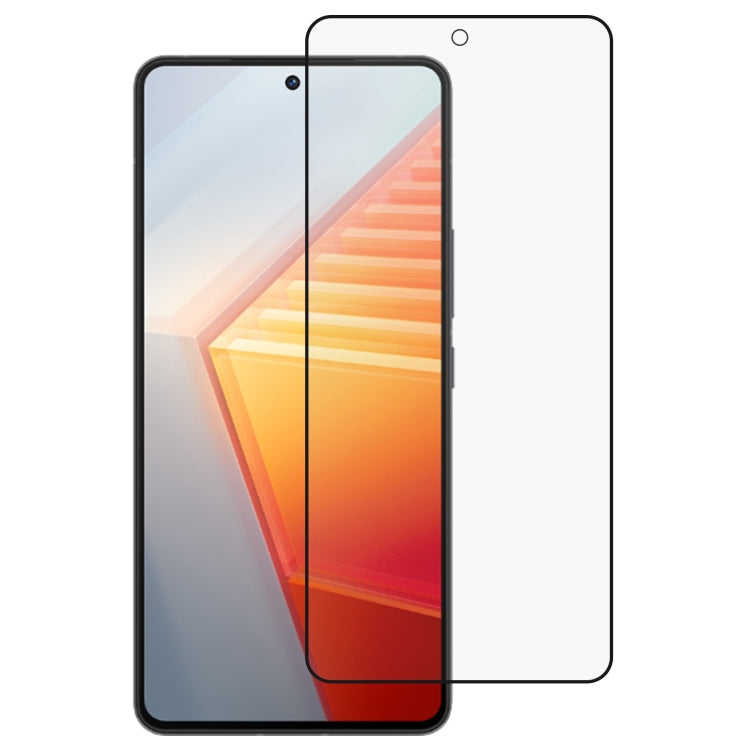 Full screen tempered glass protector for vivo iQOO 10, clear and flat