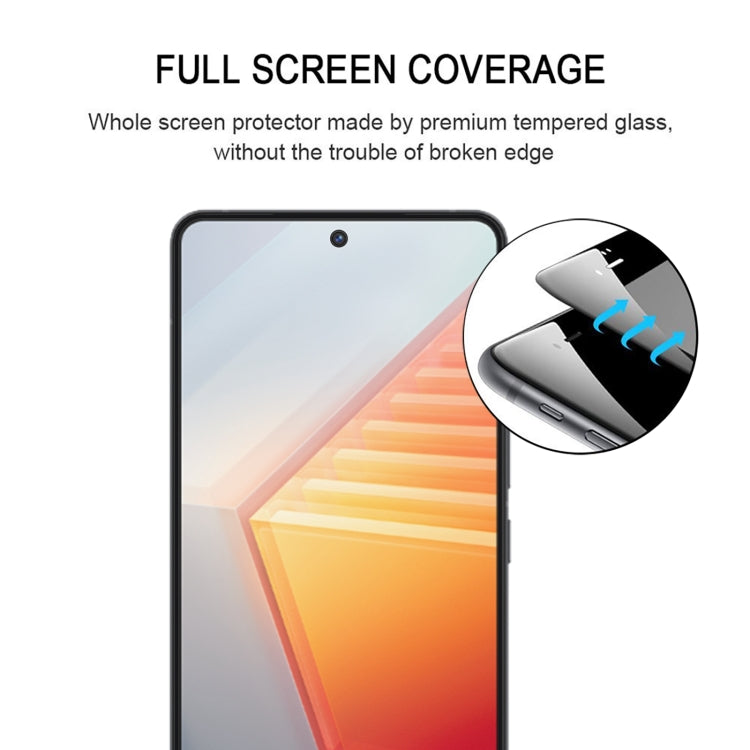 Full screen tempered glass protector covering the vivo iQOO 10 display