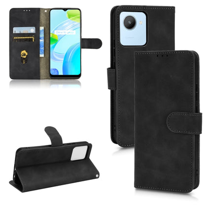 Black leather flip phone case with magnetic closure and card slots