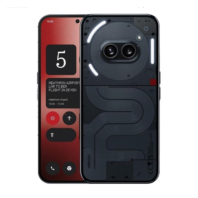 Transparent shockproof phone case covering the back, with dual camera and flash