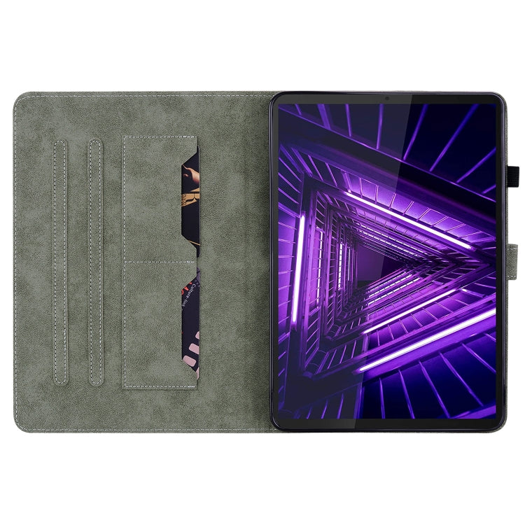Grey PU tablet folio case with card slots and large front cover opening