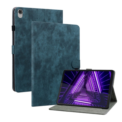 Teal PU tablet folio case with magnetic strap and stand; tablet displayed
