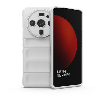 TPU phone case for Xiaomi 12S Ultra, white, with camera cutouts and raised edges