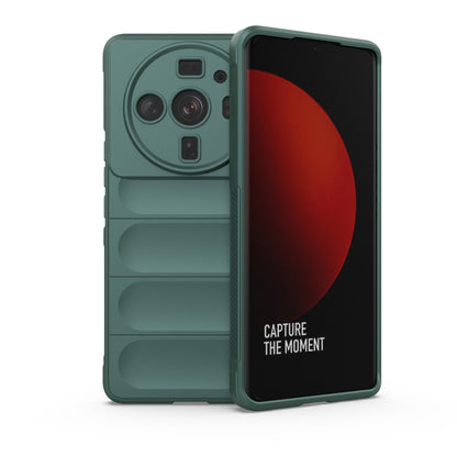 TPU phone case for Xiaomi 12S Ultra, dark green, with camera cutouts and raised edges