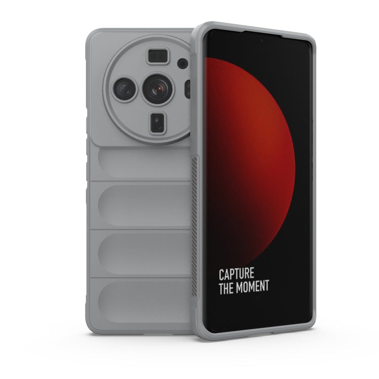 TPU phone case for Xiaomi 12S Ultra, grey, with camera cutouts and raised edges