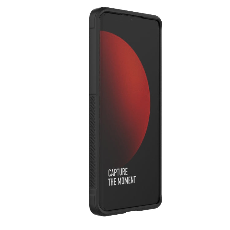 Black slim phone case with camera cutout and side button openings
