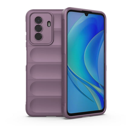 TPU phone case in purple, with camera cutouts and ridged back cover