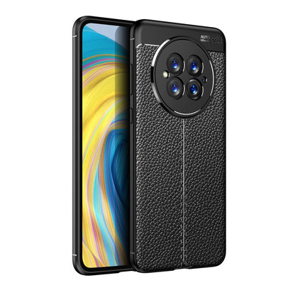 Black textured TPU shockproof phone case with camera cutout and raised edges