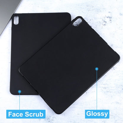 Black TPU tablet case with front and back pieces overlapped