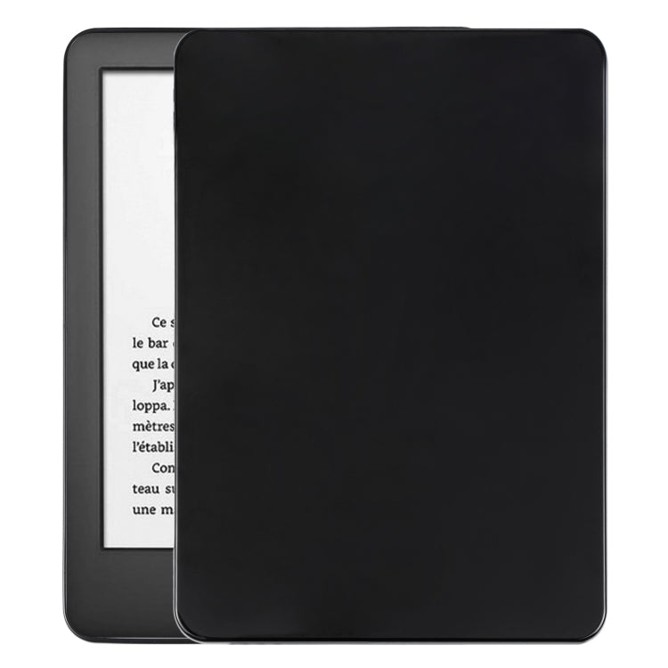 Black TPU tablet case with front cover partially visible behind screen
