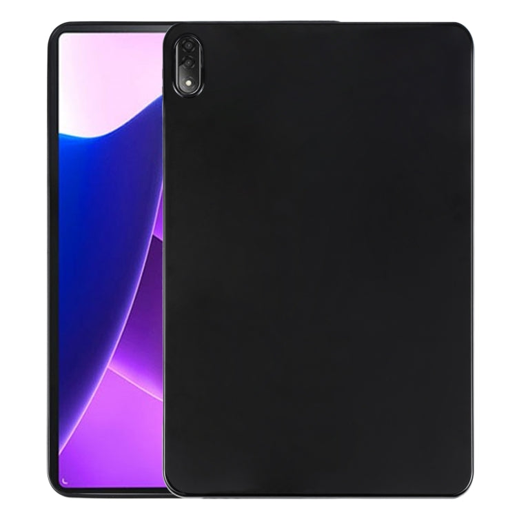 Matte black TPU tablet case with back shell and side camera cutout